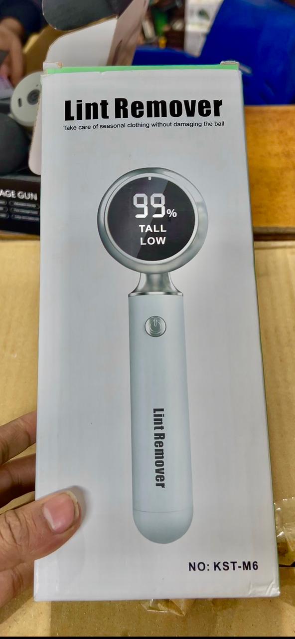 KST M6 Rechargeable Electric Lint Remover High Performance Fabric Shaver For Clothes Sweaters And Upholstery (Random Color)