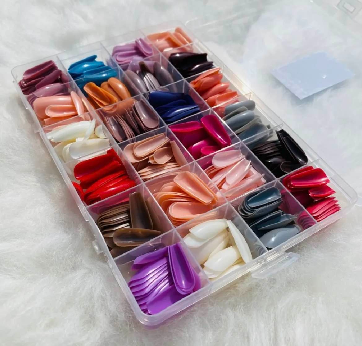 Nails Box With Free Nail Glue Made Of Abs Plastic In Multicolor