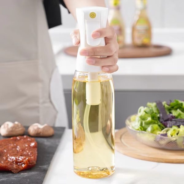 Plastic Glass Kitchen Cooking Spray Bottle | 200ML | BBQ Olive Oil & Vinegar Oil Sprayer